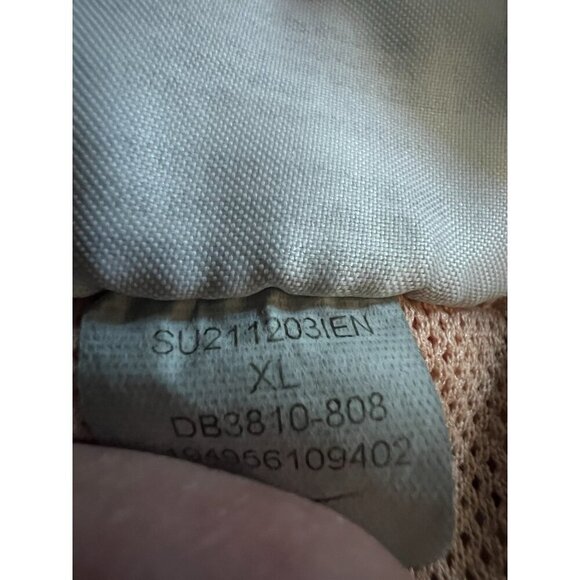 Nike retro parachute tan pink embroidered logo shorts sz XL streetwear lounge - Picture 12 of 13